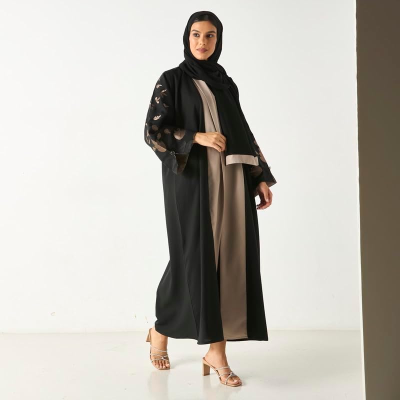 Embroidered Abaya With Hijab - Sophisticated Modest Fashion by Madina Gifts