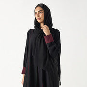 Basics Contrast Trim Abaya - HM