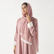 Basics Contrast Trim Abaya - HM